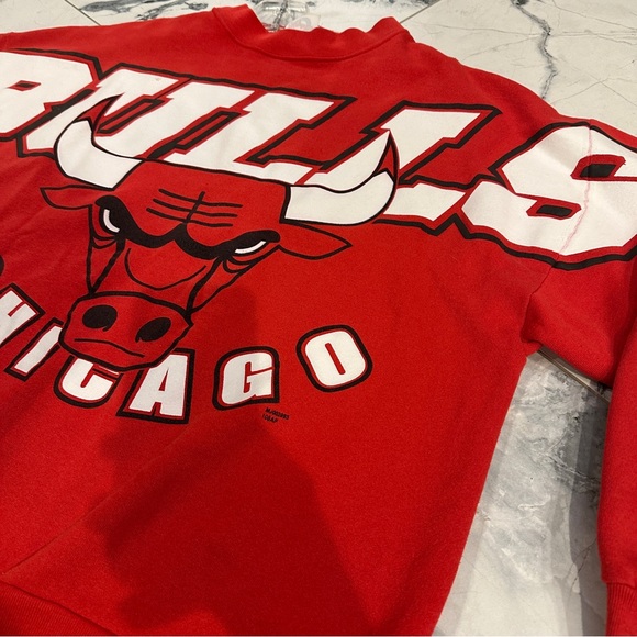 Vintage 1990s Chicago Bulls Crewneck Sweatshirt Original 6 NBA Jordan Era - Picture 9 of 9